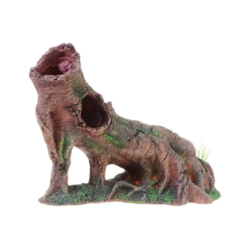 Aquarium Tree Root Landscaping Fish Tank Decor Simulation Wood Tree Roots Aquarium Resin Root Plant Craft Ornament For Aquariums