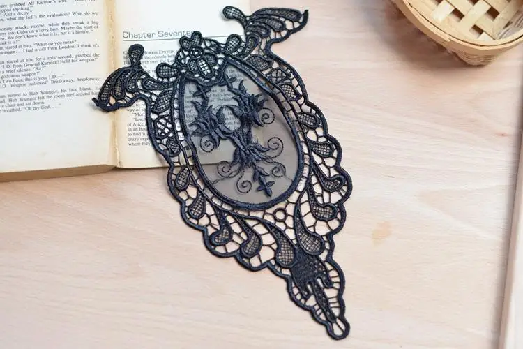 Eugen gauze bottom lace embroidery accessories clothing fabric sticker DIY leggings pants feet flower stickers | Дом и сад
