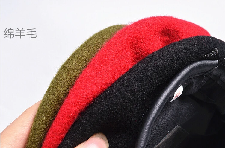 Шапка берет из натуральной шерсти для мужчин и женщин|wool beret hat|beret hatwool |