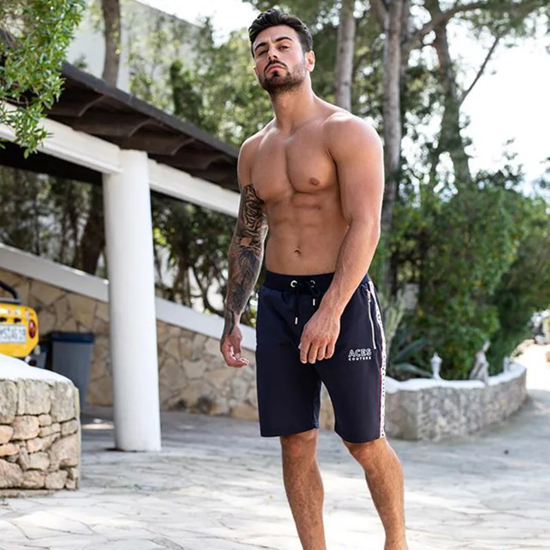 ZFIT мужские спортивные шорты для фитнеса хлопковые бега бодибилдинга длиной до