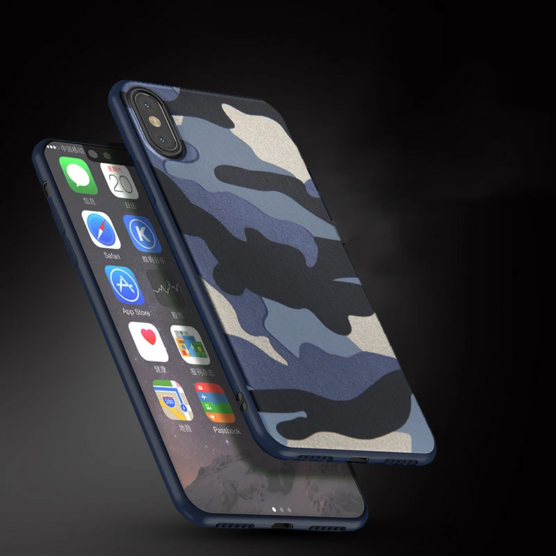 Showkoo ТПУ Мягкий камуфляжная Защитная крышка Desert camouflage Телефон чехол для iPhone 6 6s 7 8 X