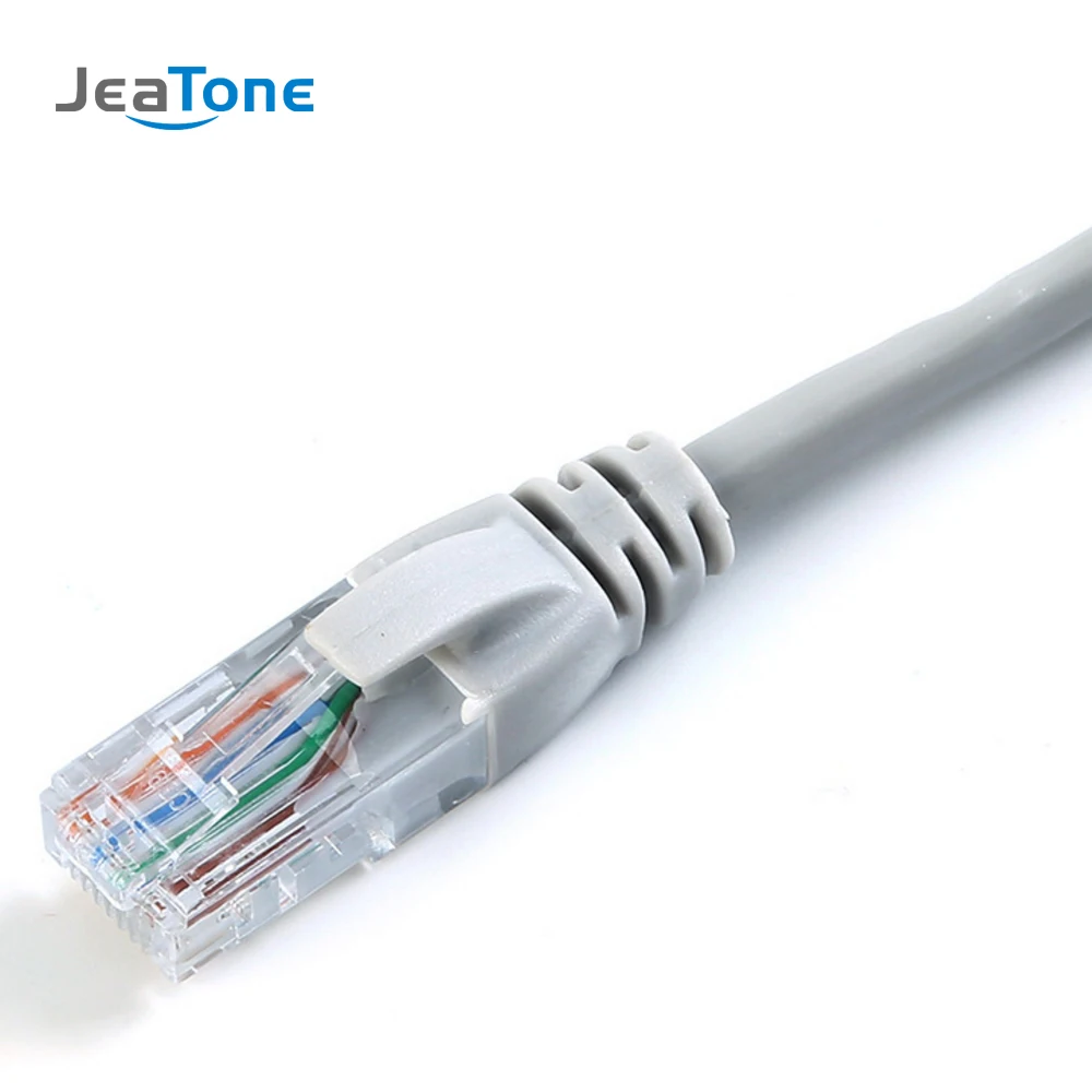 JeaTone CAT5 кабель 10 метров IP видеодомофон провод бесплатная доставка | Безопасность