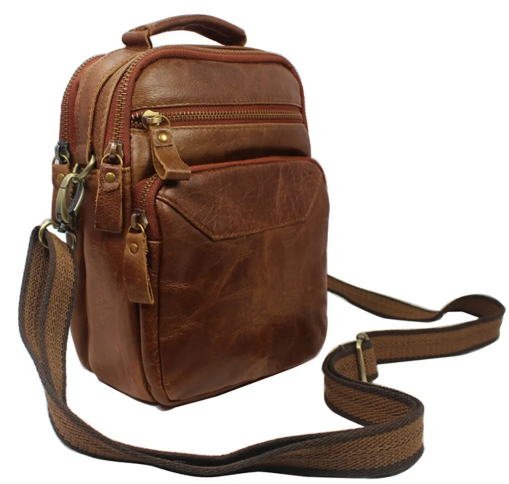 Многофункциональная маленькая Мужская поясная сумка, Кожаная поясная сумка из натуральной кожи, поясная сумка для мужчин, поясная сумка, по...