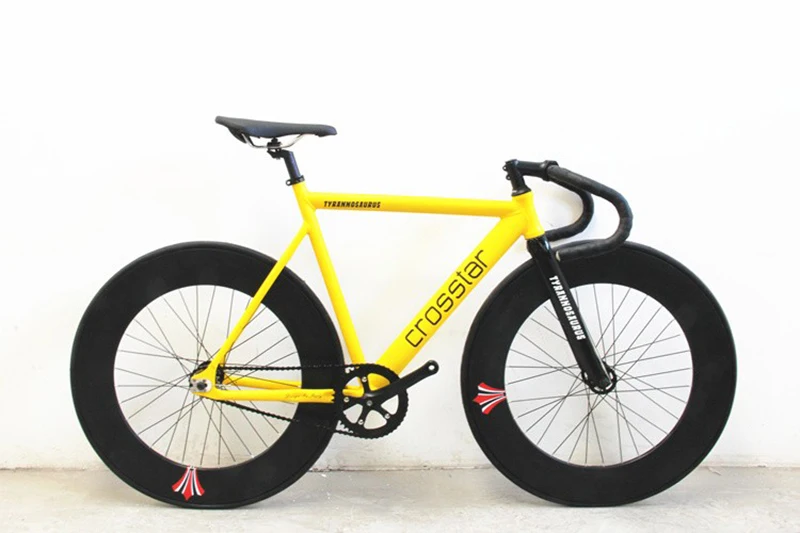 Городской Велосипед Fixie рама с карбоновой вилкой 90 мм обод дорожный велосипед