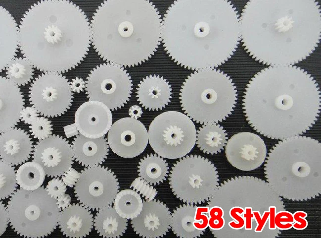 IMC Горячие 58 стилей пластиковые шестерни Cog колеса все Модуль 0 5 части робота DIY