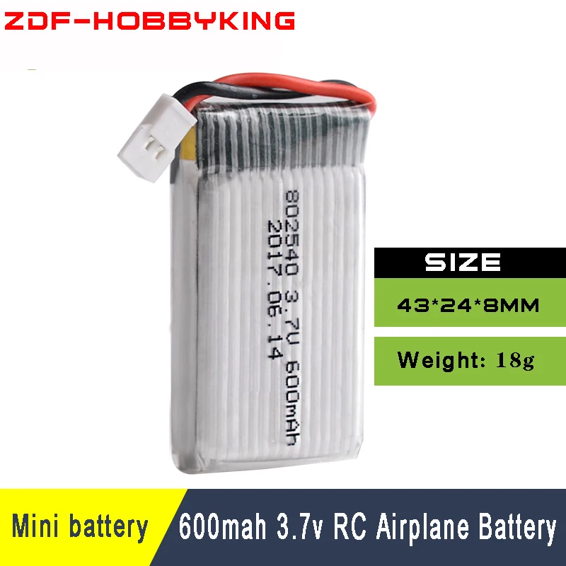 10 шт. 3 7 в 600 мАч 25C Lipo батарея для Syma X5 X5C X5SW WLtoys V931 RC Quadcopter горячая Распродажа Дрон