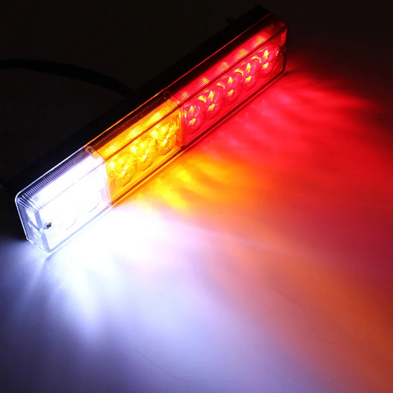 

2Pcs Truck Trailer 20 LED Stop Rear Tail Reverse Light Indicator Lamp 12V TD326