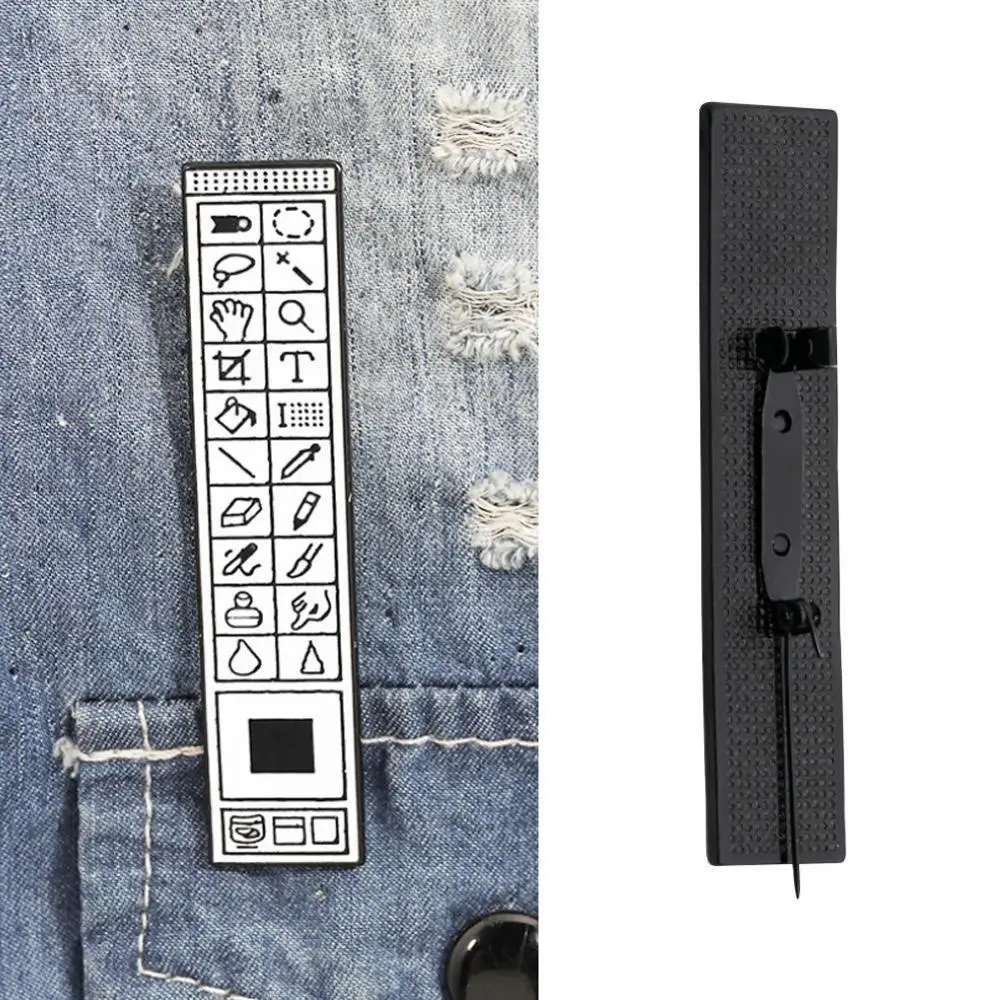 Фотошоп булавки брошь на панели инструментов отворот Pin PS эмаль броши для