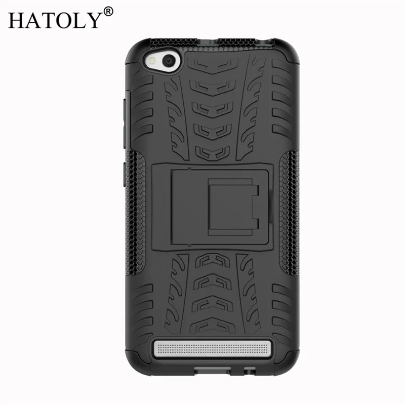For Xiaomi Redmi 5A Case Anti-knock Bumper Heavy Duty Armor Stand Hard Back Cover Silicone Phone | Мобильные телефоны и