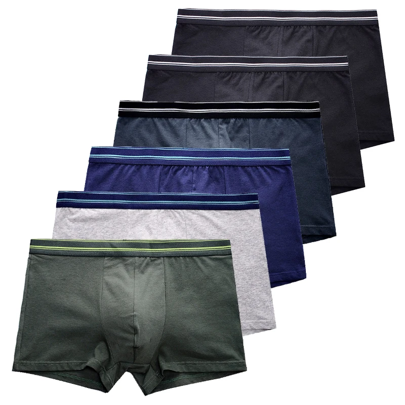 Мужские трусы для мужчин, боксеры, короткие, одноцветные, Cuecas Bragas Hombre, 95% хлопок, гибкие, мужские шорты, дышащие, 6M18