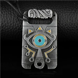 tin Legend of Zelda брелок Шейх сланец кулон брелок ювелирные изделия дыхание диких игр брелок держатель для ключей аксессуары косплей - Цвет: tin
