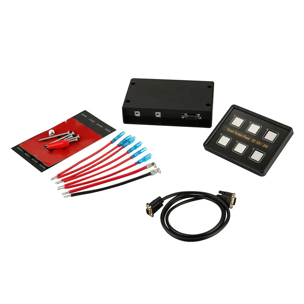 12V/24V 6 Ga-ng LED Switch Panel Slim Touch Control Box for Car Marine Boat TJ | Автомобили и мотоциклы