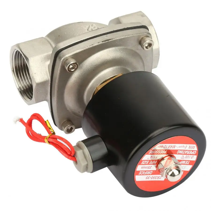 2S350-35 G1-1/4 &quotНормально открытый Электрический Соленоидный клапан из нержавеющей