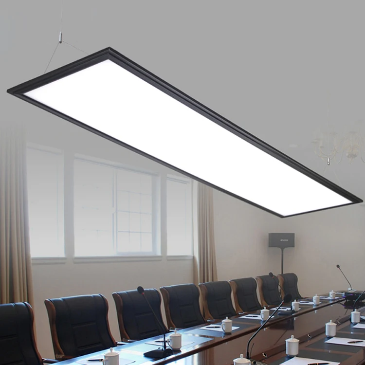 ZX Modern LED Aluminum Panel Light Simple Chip Office Chandelier Rectangular Dining Room Study Ultra-thin Acryl Flat Lamp | Лампы и