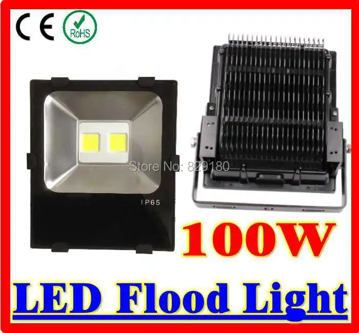 Высокая мощность 100 Вт Светодиодный прожектор Наружная Водонепроницаемая AC85 265V