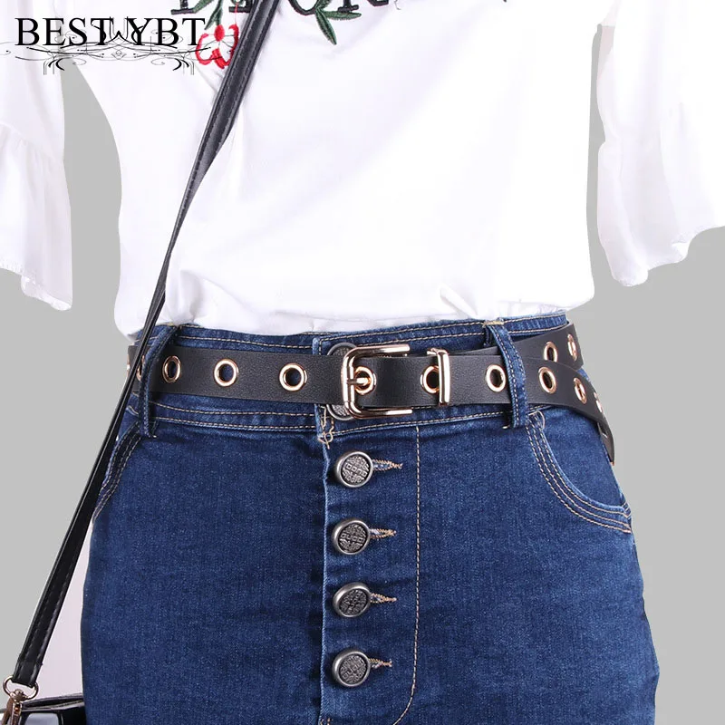 

Best YBT Women Belt Imitation leather Alloy Pin buckle Belt dress cowboy decoration Simple Fashion Casual High Quality Belt