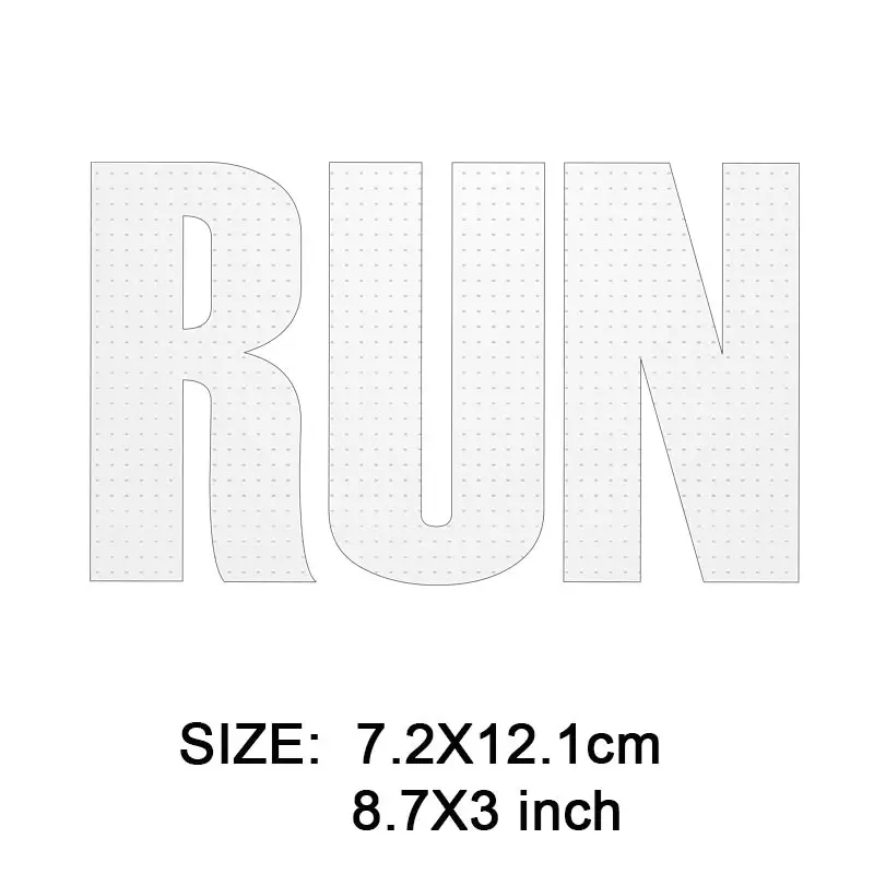 COSBILL RUN термоклейкие нашивки с надписью для одежды сделай сам моющиеся взрослых