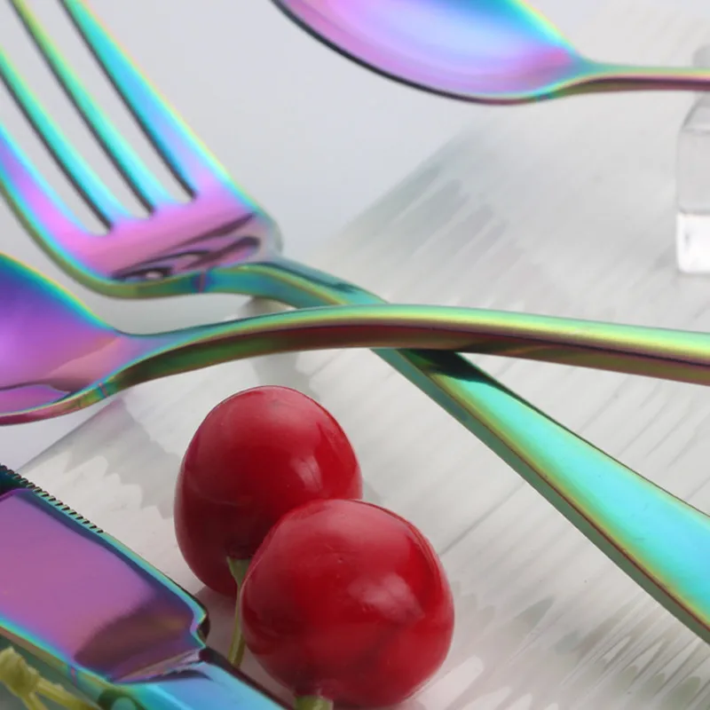 Нож для стейка в западном стиле полный набор столовая ложка вилка салата кофе