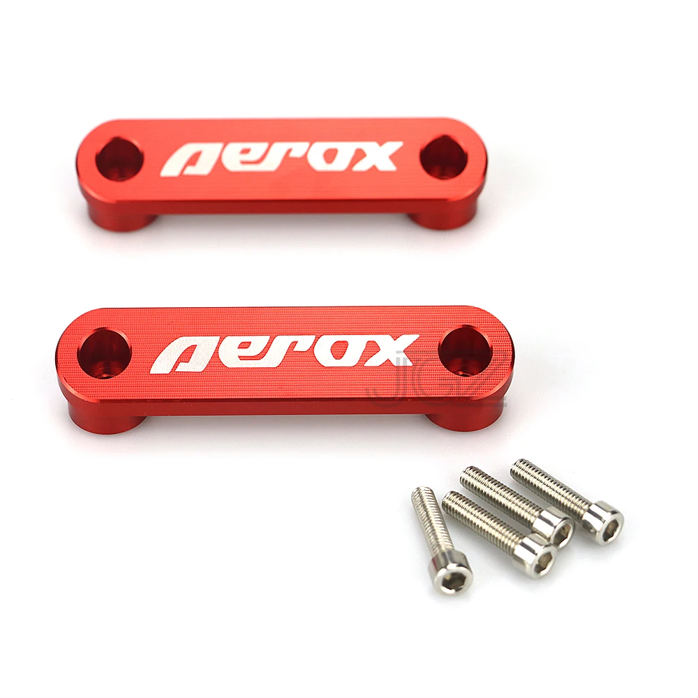 Red Мотоцикл CNC алюминиевая боковая медная пластина передняя ось Брызговики декоративная крышка для Yamaha Aerox NVX155 - Цвет: Red