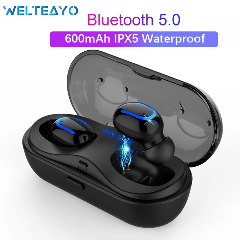 Q13S TWS наушники Bluetooth 5,0 наушники беспроводные наушники настоящие стерео наушники гарнитура Водонепроницаемая гарнитура с зарядным устройством