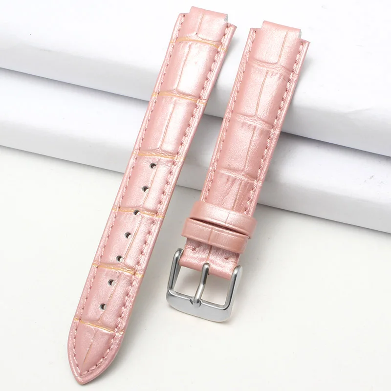 6 Bullet кожаный ремешок для часов из телячьей кожи для Casio Sheen-3034 Дамский цветной браслет 16X10 мм Черный Коричневый Белый Красный - Цвет ремешка: 6