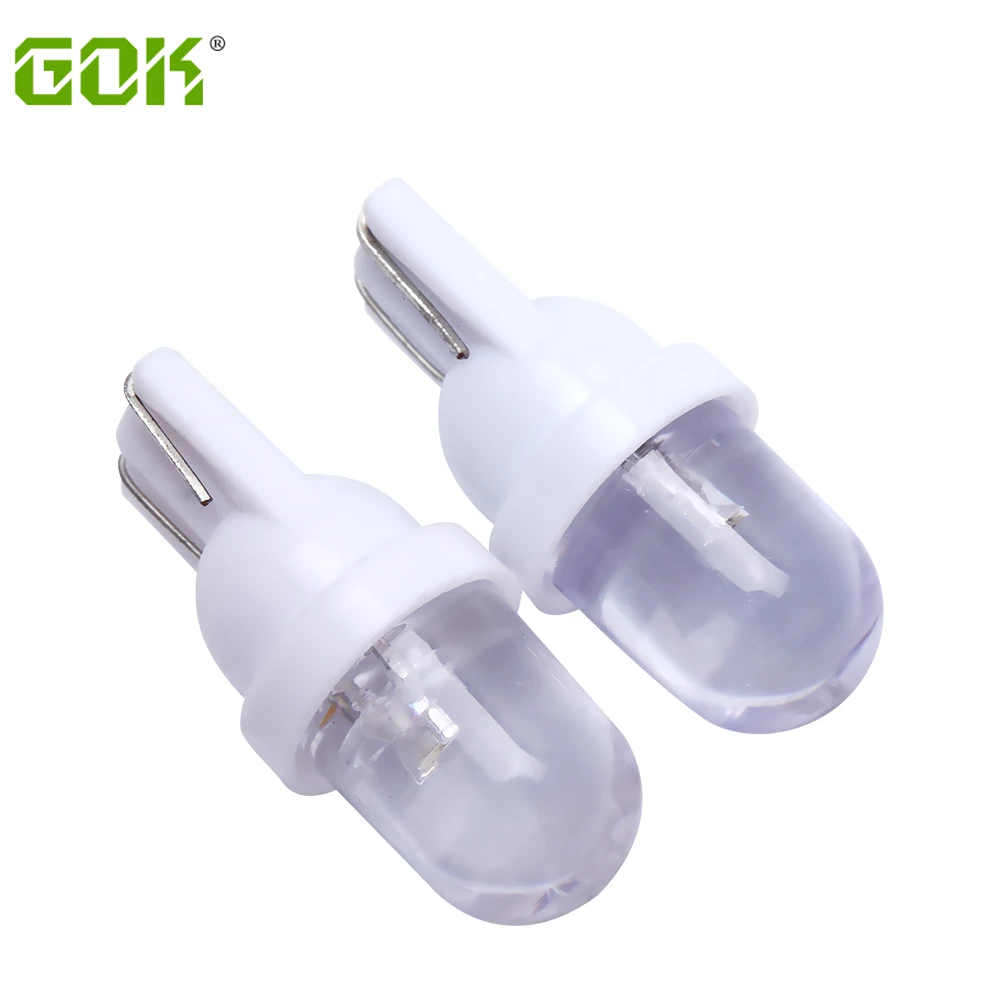 

100 X T10 W5W 194 168 1 LED convex Wedge bulb t10 1LED lamp door lamp instrument lamp Dashboard lamp white red blue