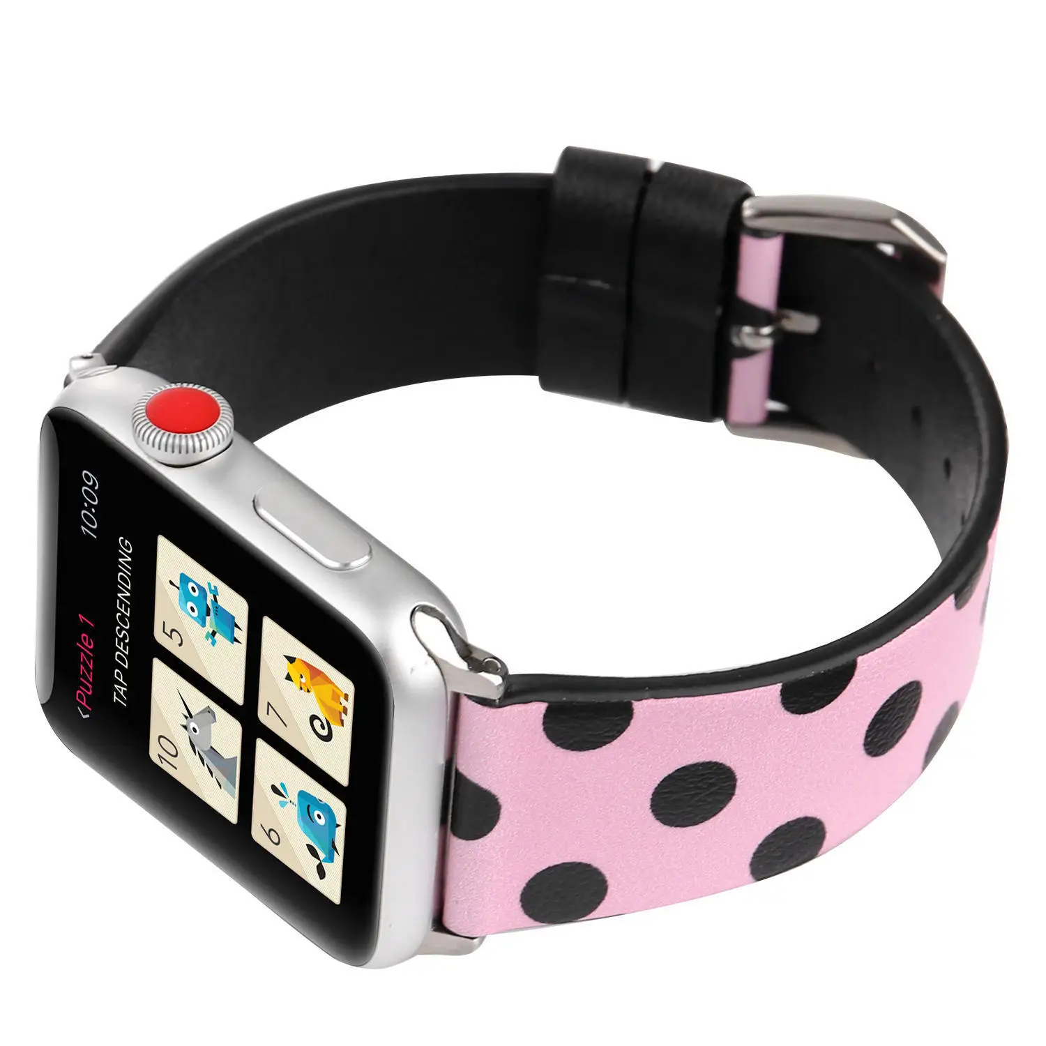 Ремешок для часов кожаный Apple Watch 1 2 3 4/5 точек 38 40 42 44 мм | Наручные часы