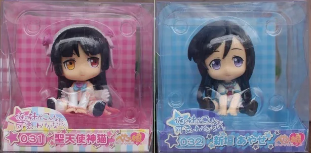 Oreimo: 2 шт./набор фигурка Святого ангела Kamineko Ayase Aragaki Petanko из ПВХ|pvc figure|figure pvcfigure set |