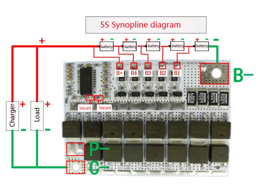 21V 100A 5S BMS Li Ion LMO Ternary литиевая батарея Защитная печатная плата|Интегральные схемы|