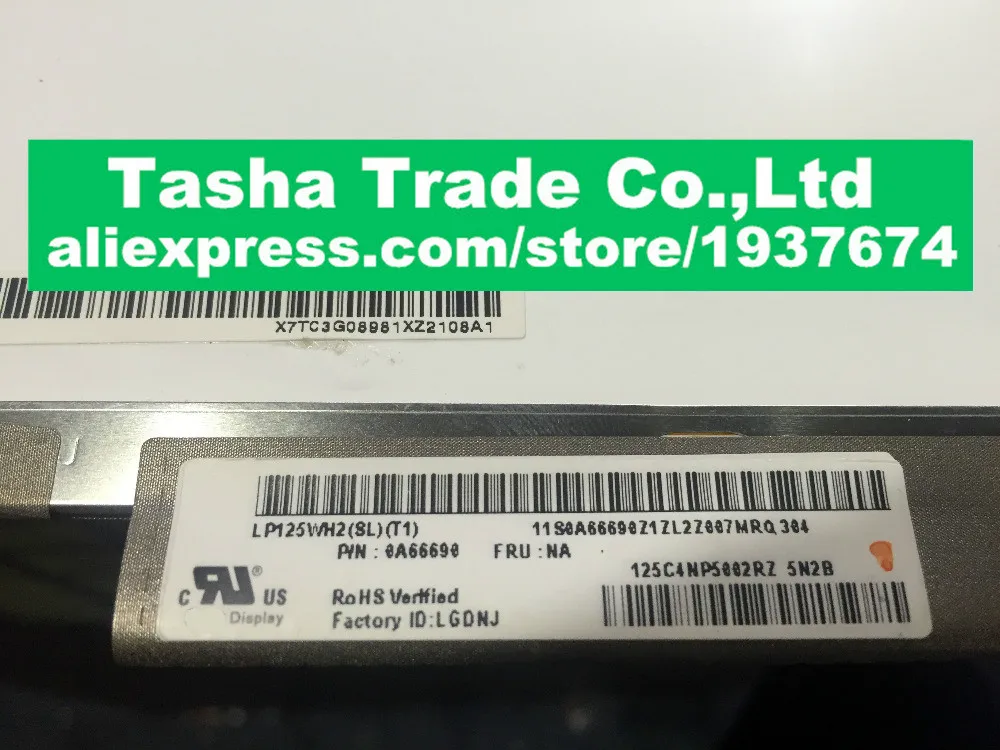 

LP125WH2-SLT1 LP125WH2 (SL) (T1) панель ЖК-экрана для ноутбука IPS LVDS 40pin 1366*768 оригинальная новинка LP125WH2 SLT1