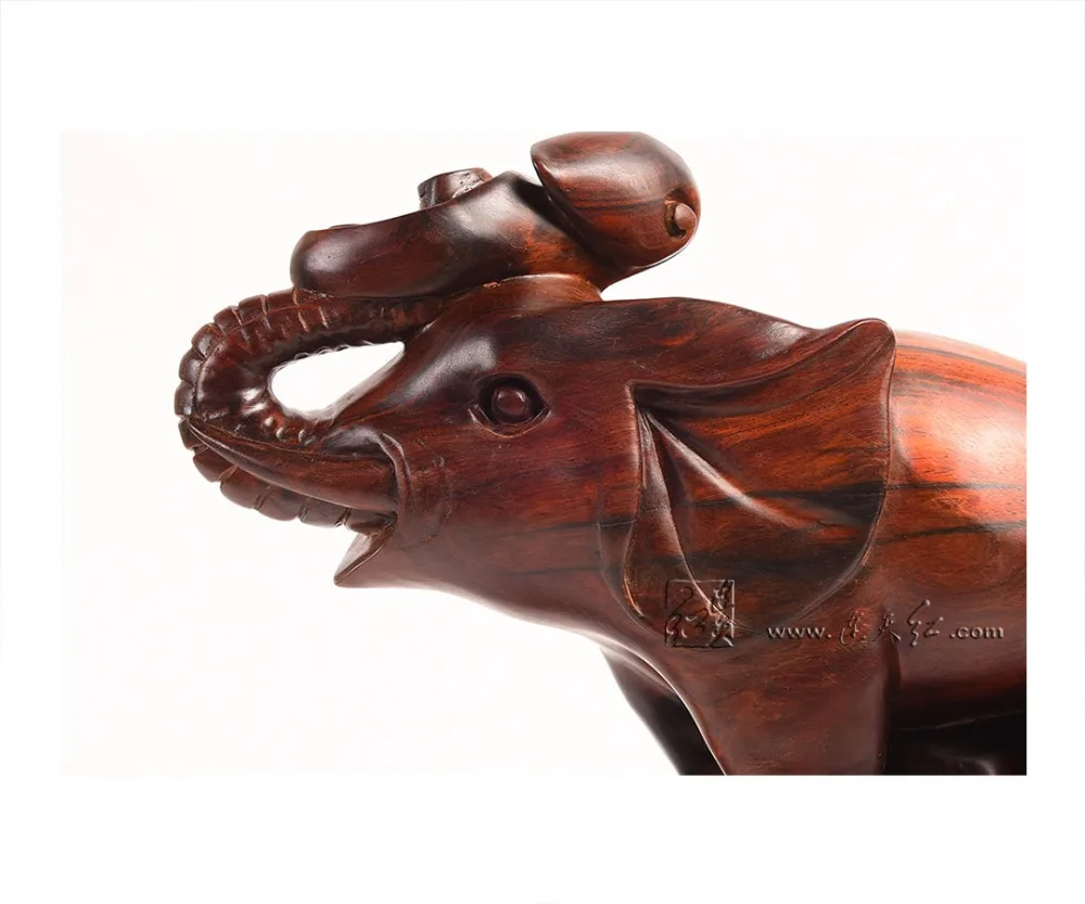 Китайская классическая резьба по дереву Искусство ремесла слон символ удачи