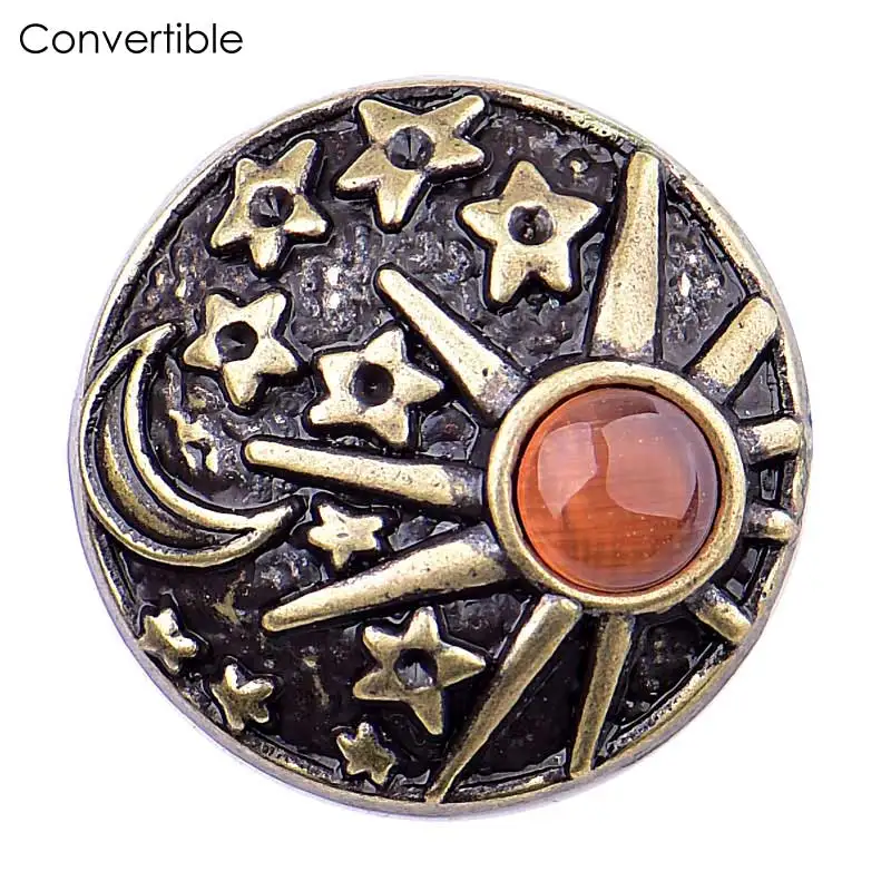 Rivca inserts convertible magnetic brooch alloy antique Cameo Scarf Clip Vintage Muslim Brooch pin accessory |