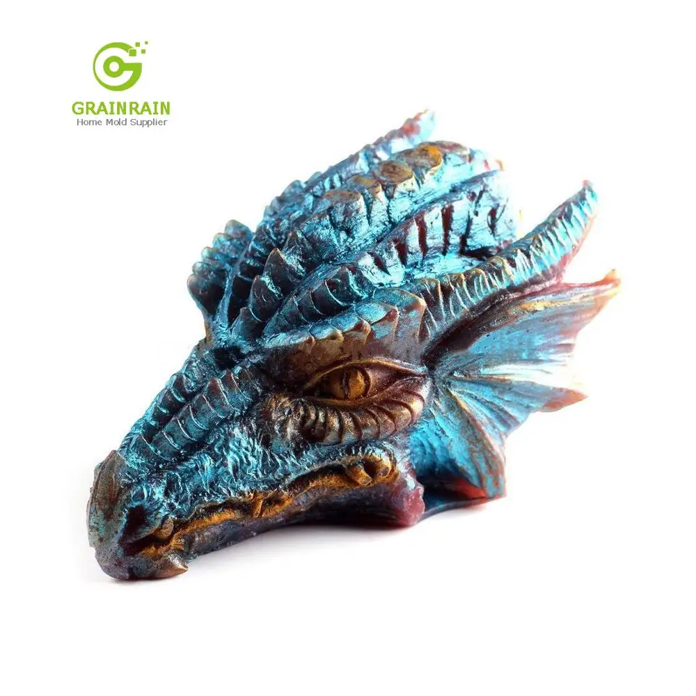 Форма для свечей Grainrain 3D Dragon силиконовая форма мыла самодельная полимерная