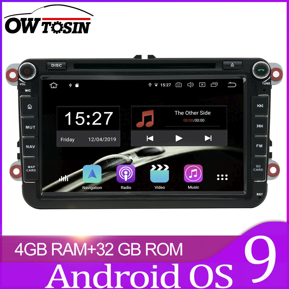Автомагнитола Owtosin мультимедийный видеоплеер навигация GPS Android 9 0 для VW PASSAT Golf 5/Golf