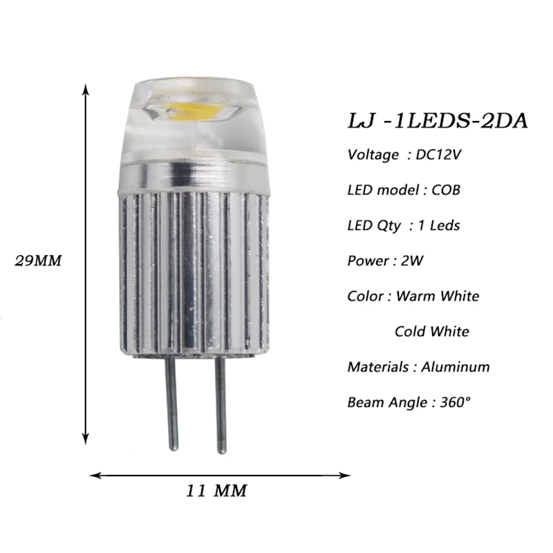 Litwod 2 шт. Автомобильный Алюминиевый НЛО тип бар светодиодный G4 DC12V 3 Вт Холодный