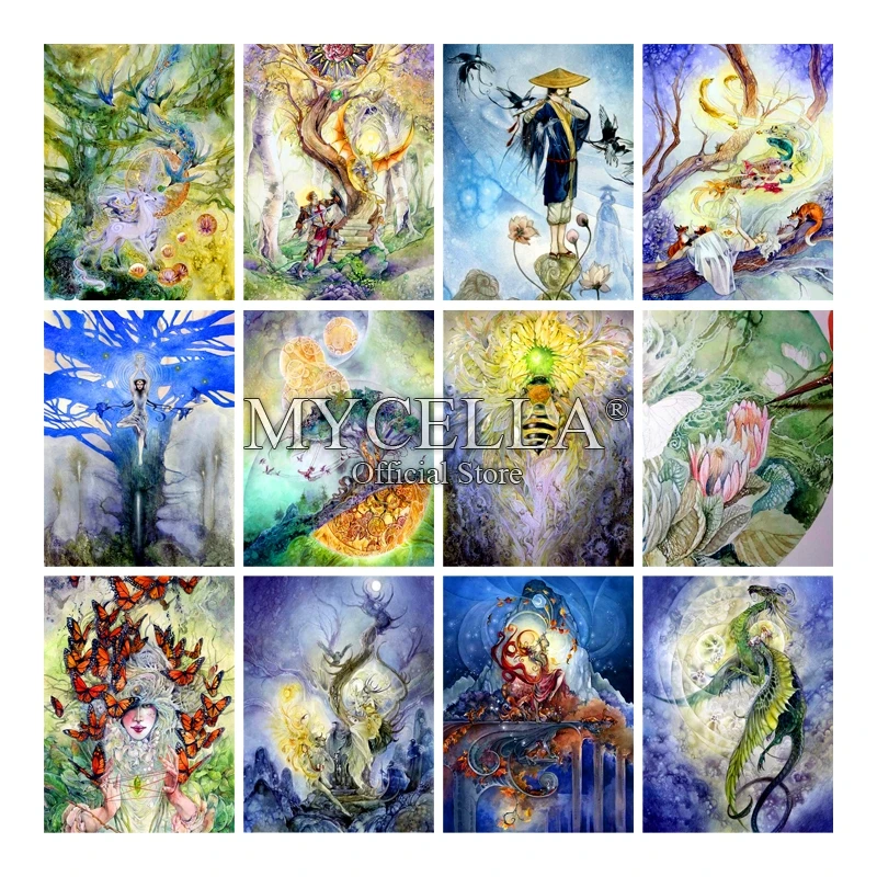 Вышивка рукоделие Фэнтези Искусство Живопись своими руками 5d алмазная живопись