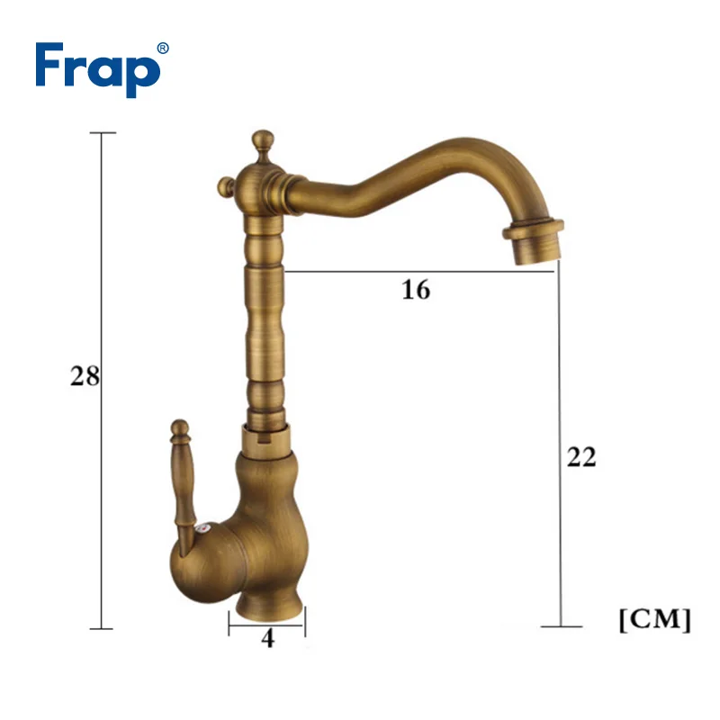 Frap смесители для раковины Античная ванная раковина на бортике с одной ручкой