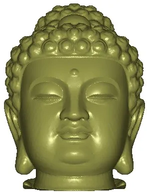 3D модель stl формата для фрезерный станок с ЧПУ сброса 4 оси в форме головы Будды|3d