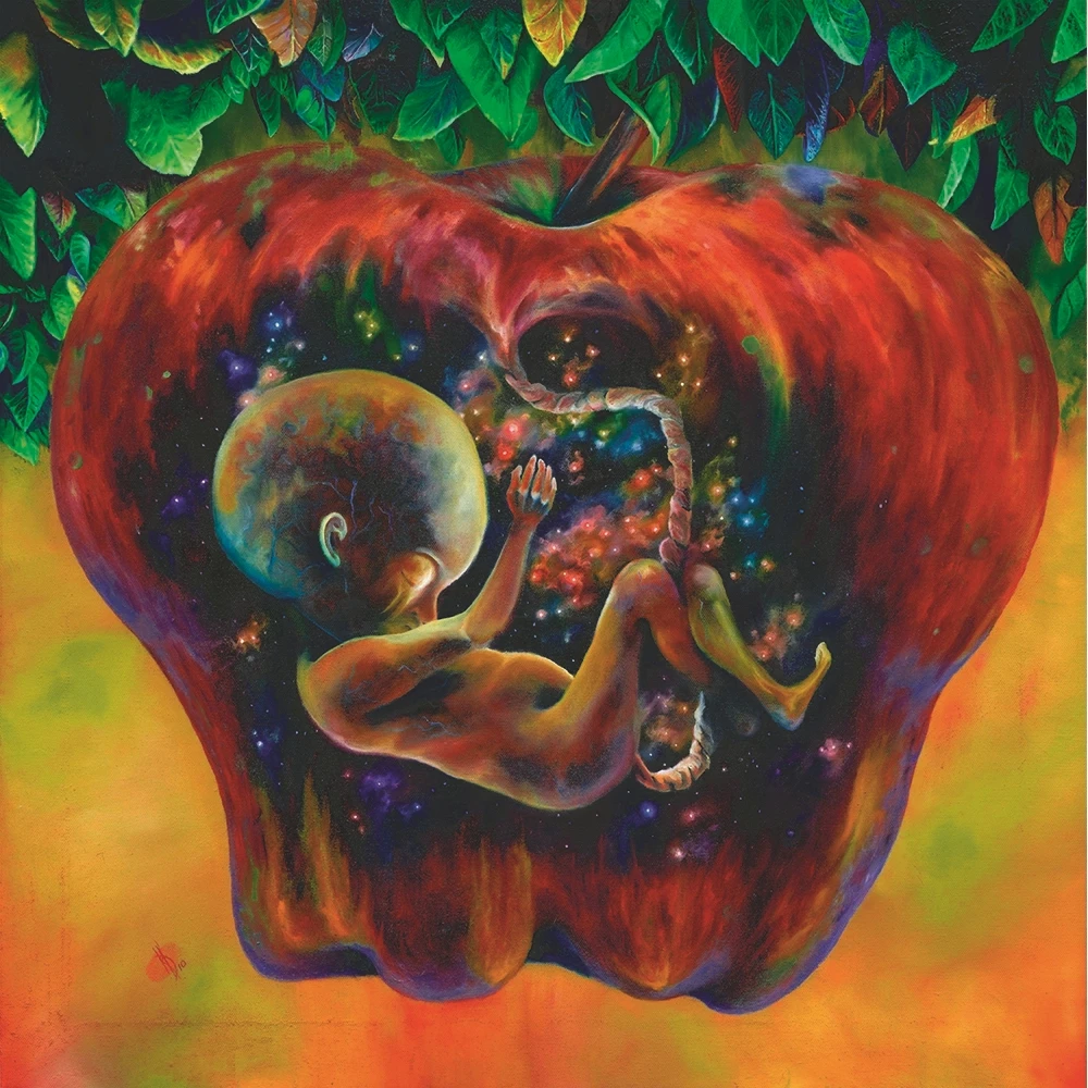 Абстрактная картина маслом Рождение ребенка красивая печать на холсте искусство