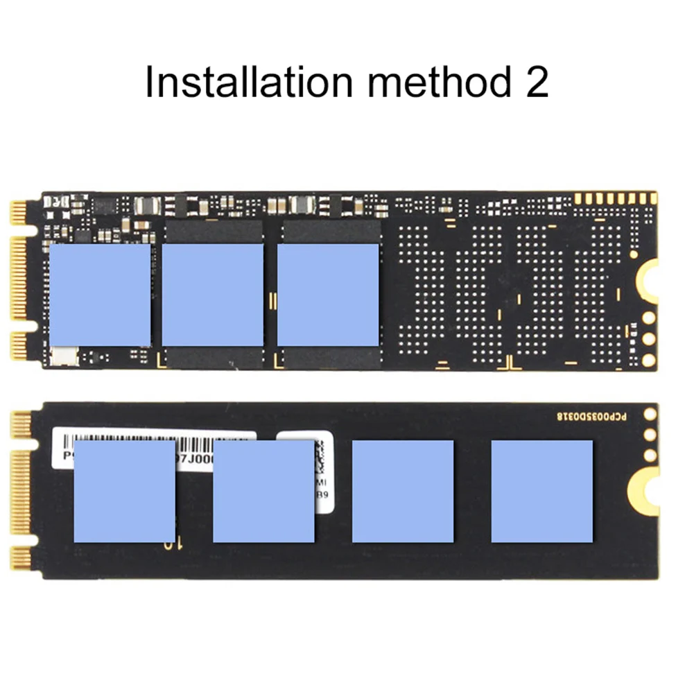 M.2 NGFF NVMe SSD алюминиевый радиатор охлаждения Радиатор рассеивания тепла Ребра кулер