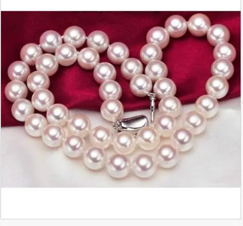 Новинка классическое огромное круглое жемчужное ожерелье AAA 12 мм с белым