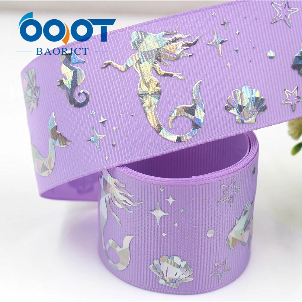Лазерная Лента OOOT BAORJCT серебристая лента с принтом love 38 мм 10 ярдов для