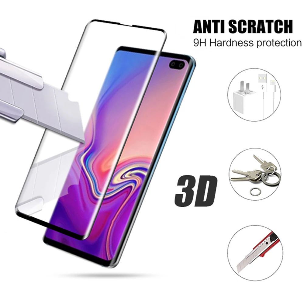 3D Защитное стекло для samsung S9 Plus, Защитная пленка для экрана galaxy s8 s10 lite, светильник sumsung s 8 9 10, Защитная пленка для экрана