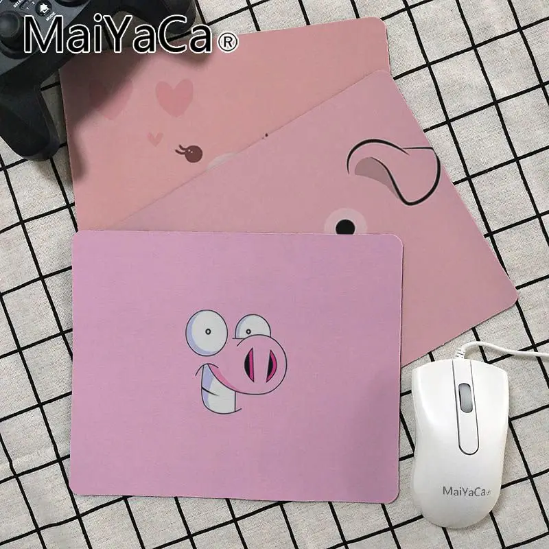 Maiya Нескользящая ПК милая розовая свинка высокоскоростной коврик для мыши Лидер продаж подставка под руку мышь