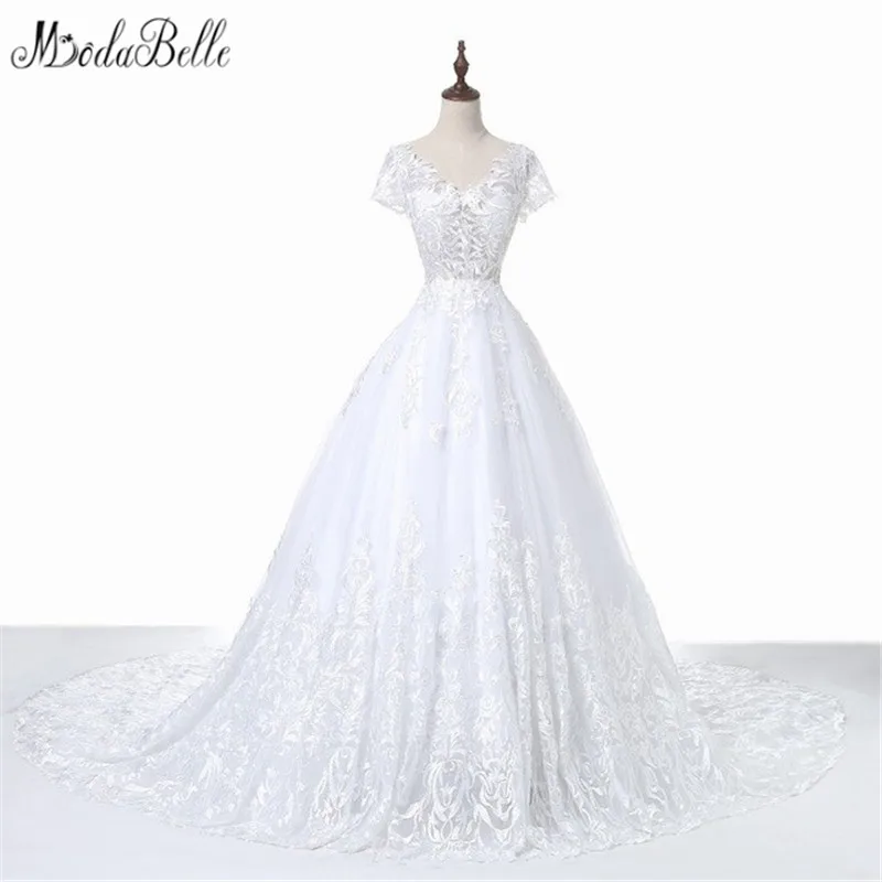 Modabelle 2017 Простые Свадебные платья для пляжа свадебные принцессы бальные арабское