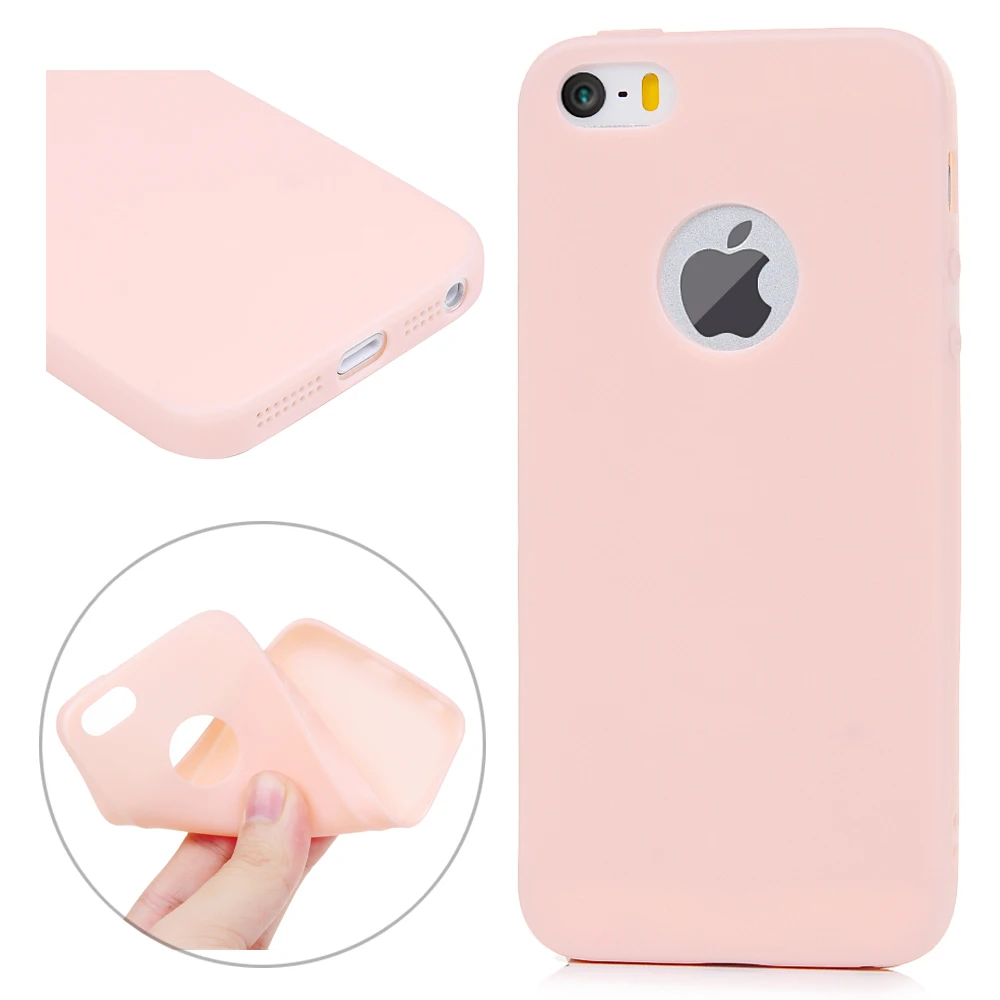 MOUSEMI Soft Phone Cases For iPhone 5s 5 se Tpu Case Cover Apple s Silicone Candy On |