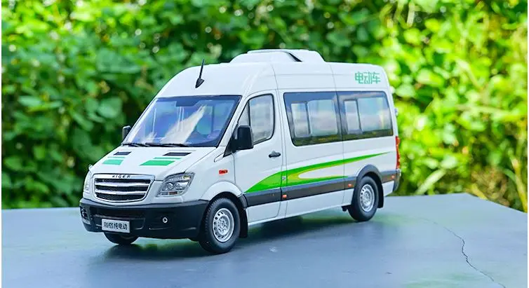 Сплав модель 1:24 Масштаб Kinglong Higer BEV чистый электрический транспорт автобус литья под давлением игрушка модель для коллекции украшения