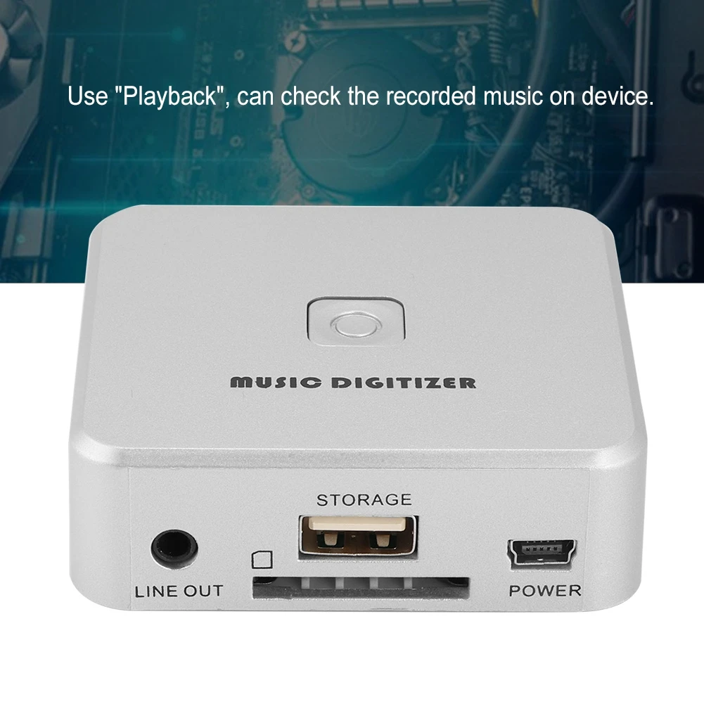 USB плата для захвата звука музыкальный дигитайзер HDMusic проигрыватель с функцией записи L/R 3,5 автономный компьютер не требуется с мини мощность США Plug