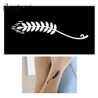 1 лист Креативный Дизайн Листьев Маленький индийский трафарет для татуировки хной Женская Ручная краска для тела художественный шаблон для татуировки Менди устойчивый к поту G143