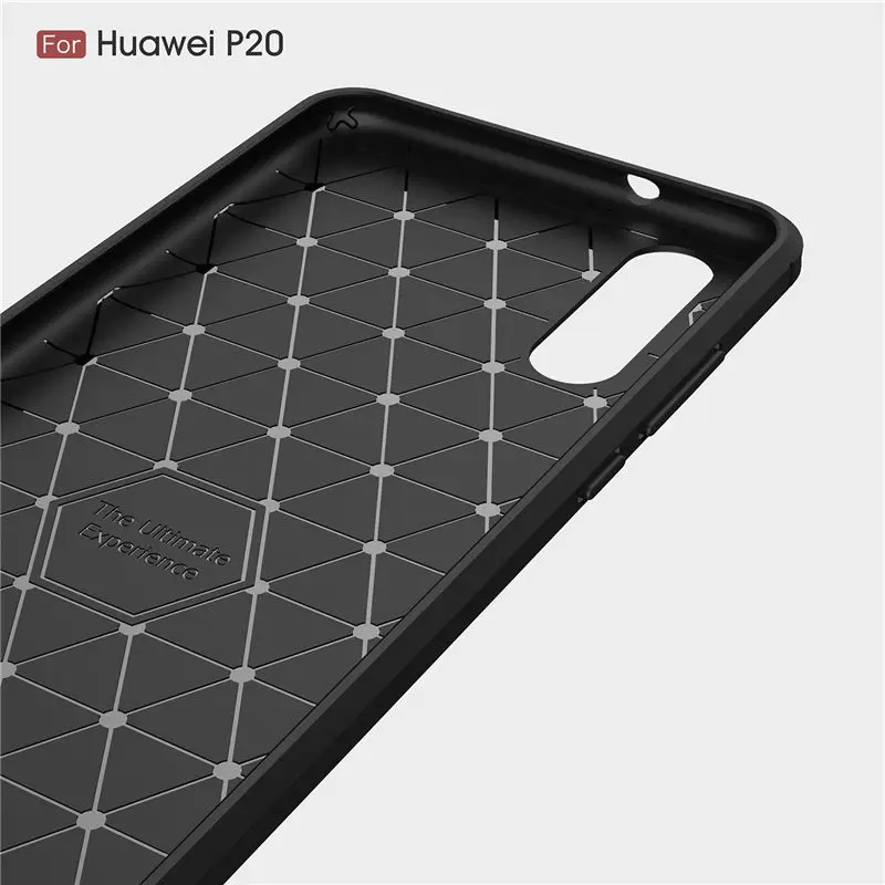 Whyes для huawei P20 Lite Pro Чехол оснащен силиконовый чехол случаях из углеродного